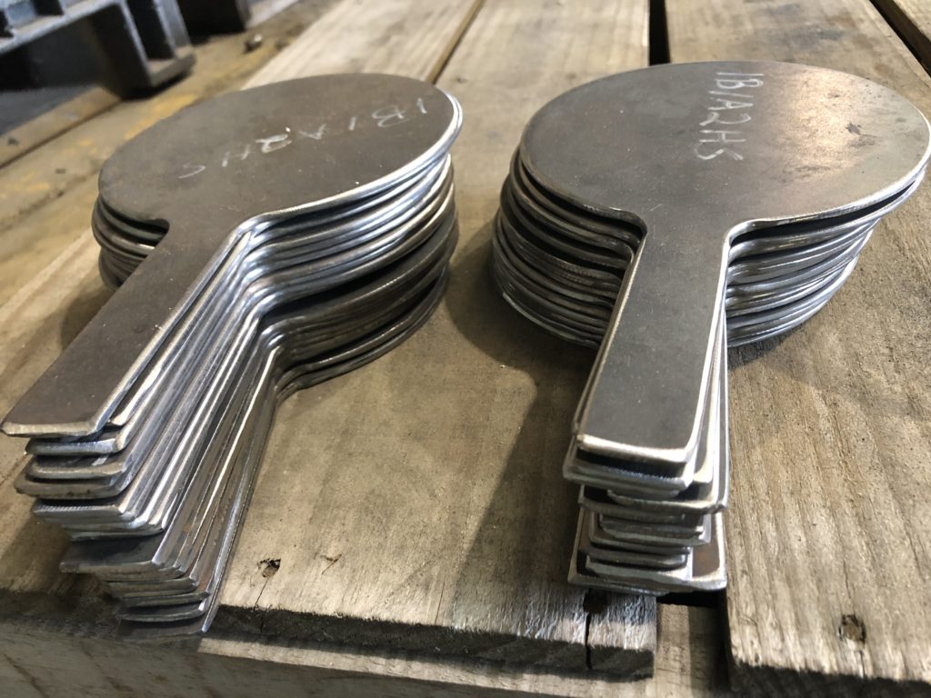 two stacks of skillet blinds