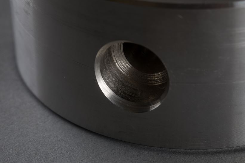 close up of the drip ring.
