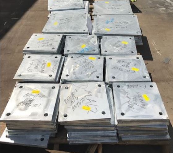 anchor plates.