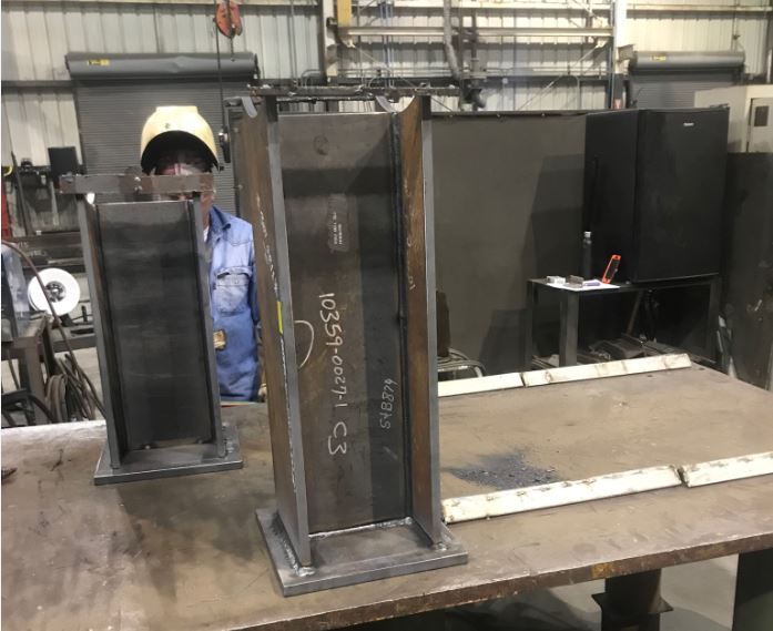Steel dummy leg fabrication